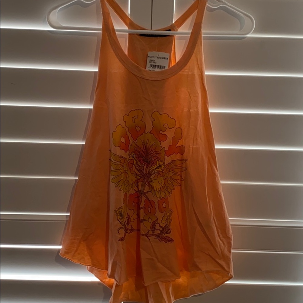 Obey cute peach orange tank!